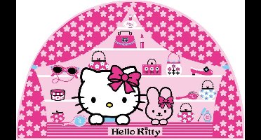 Hello Kitty - Foam Muursticker - Roze - 28,5x52,5 cm