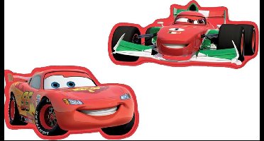 Disney Cars - Foam muurstickers - Rood/bruin - max. 11,5 x 5,8 cm