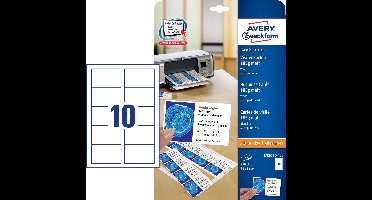 VISITEKAART AVERY C32010-25 85X54MM 185GR 250STUKS