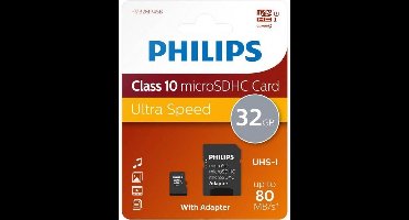 Philips 32 GB - Micro SD-kaarten - FM32MP45B/10