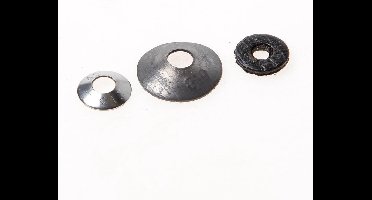 Hoenderdaal Sluitschelp RVS/lood/bitumen - 100st