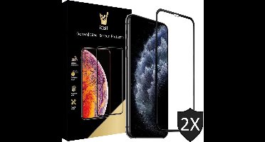 Screenprotector geschikt voor iPhone 11 Pro Max / XS Max - 2x FullGuard Glas Screen Protector