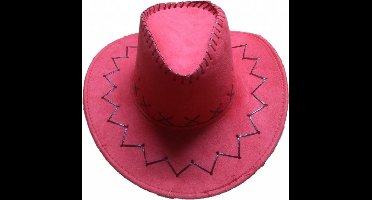 Witbaard - Hoed - Cowboy - Rood