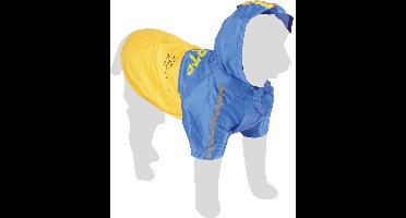Flamingo Honden Regenjas Tex 2 in 1  - Blauw/Geel - 44cm