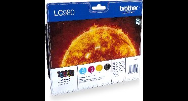 Brother LC-980VALBP - Inktcartridges / Zwart / Cyaan / Magenta / Geel
