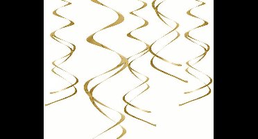 Partydeco - Swirl deco goud
