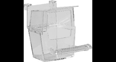 Savic Eetbakje Universeel - Vogel - Voerbak- Drinkbak - Transparant per stuk