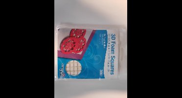 3L 3D Foam Squares Mini Wit 308 Stuks