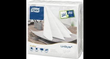 Tork linstyle servetten 2-laags - wit