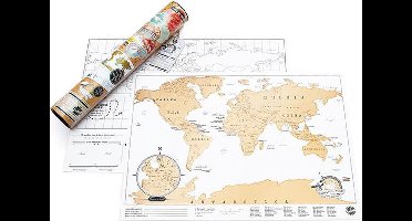 Kras Wereldkaart - Scratch Map Travel - Reiseditie