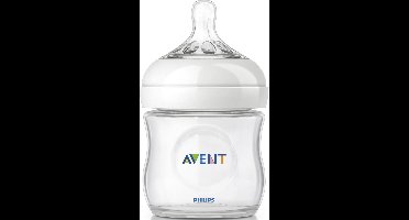 Philips Avent Natural SCF690/17 - Babyfles (125 ml) met speen voor pasgeborenen 0m+ - 1 stuk