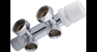 Sanifun thermostatisch 3/4 onderblok haaks-links