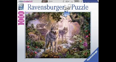 Ravensburger puzzel Wolvenfamilie in de zomer - Legpuzzel - 1000 stukjes