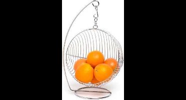 Cosy&Trendy Hangende fruitmand - 25x45 cm - Zilverkleurig