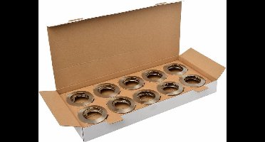 Nova Inbouwspot Vast - Ø 50 mm Lamp - Aluminium - 10 stuks