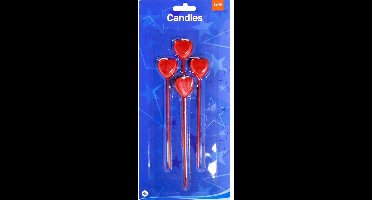 Folat - Candleset Hearts /4 - Valentijnsdag versiering - Valentijnsdag cadeau - valentijnsdag