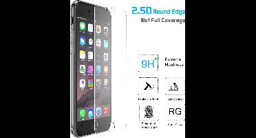 Screenprotector geschikt voor Apple iPhone 7 Plus - Tempered Glass Screenprotector 2,5D 9H (Gehard Glas)
