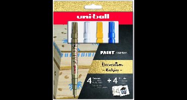 Uni-Ball Decoration Set verpakt in een A5 Zipperbag