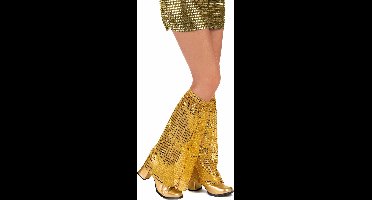 Vegaoo - Goudkleurig disco beenwarmers voor volwassenen