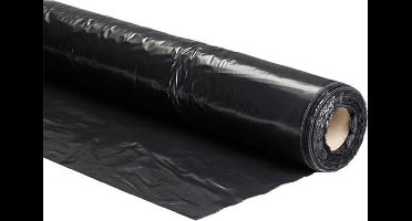 Foliefol Afdekfolie zwart T200 - 6mtr x  50mtr  ldpe