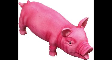 Flamingo Latex Varken - Hondenspeelgoed - 33 cm - Roze