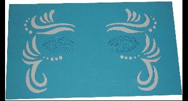 pxp aqua face & body paint template