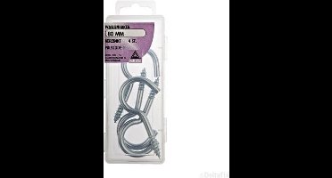 Deltafix waslijnhaak verzinkt 80 mm 4 st.