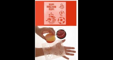 Schmink sjabloon voetbal Nederland hup holland hup