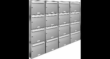 Brievenbus 16 personen groot -muurbrievenbus