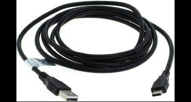 OTB - USB TYPE-C Kabel - Met oplaadfunctie - 3.0 meter  - Zwart