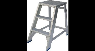 Solide Montagetrap Type MT - 1x3 treden - Inclusief platform van traanplaat