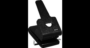 Zware 2-gaats perforator 60 vel zwart