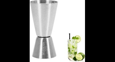 Westmark Barmaatje, jigger voor cocktails, 2/4 cl, roestvrij staal, zilver, 62772260