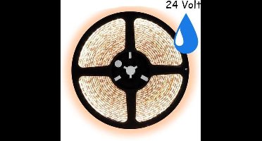 5 meter warm wit led strip waterproof - IP65 - 60Leds/m - 24V