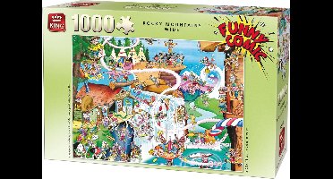 King Funny Comic Puzzel - Rocky Mountains Wide - 1000 stukjes - 8+ jaar