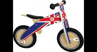 Kiddimoto Houten Loopfiets Union Jack