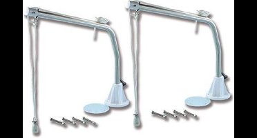 Draaibare set stainless steel Davits 150 KG