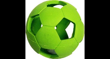 Flamingo Rubber Voetbal - Hondenspeelgoed - 6 cm - Rood