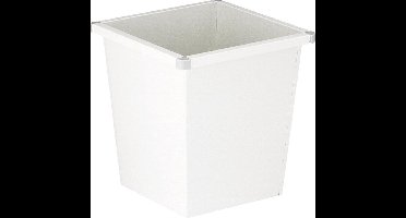 V-Part Vierkanttapse papierbak - 27L - wit