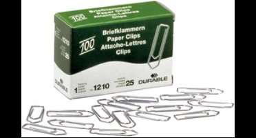 Durable - Paperclips Verzinkt - 32 mm - 1000 stuks