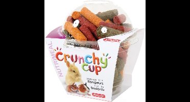 Zolux Crunchy Cups Sticks - Knaagdiersnack - Luzerne&Wortel&Biet