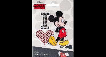 Disney - Mickey Mouse - Strijkbutton - I love Mickey - 1 stuks
