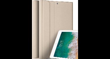 Hoes geschikt voor iPad Air 10.5 (2019) / Pro 10.5 (2017) - Book Case Luxe Kunstlederen - Mat Goud