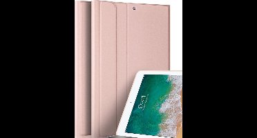 Hoes geschikt voor iPad Air 10.5 (2019) / Pro 10.5 (2017) - Book Case Luxe Kunstlederen - Mat Roségoud
