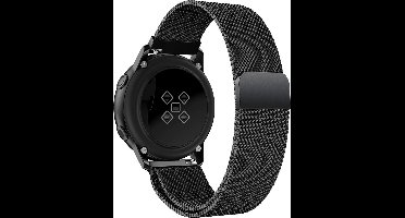 Bandje geschikt voor Samsung Galaxy Watch Active 2 (40 & 40 mm) - Zwart Milanese Band