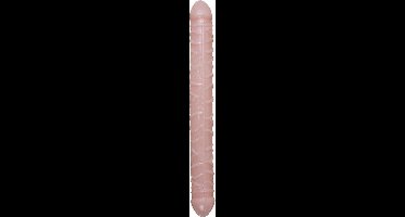 Dildo - Flexible Dubbele dildo - Dubbele Plezier - dubbele Dong - Beige