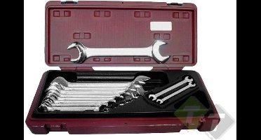 Steeksleutelset, 11 delig, diverse maten, Seneca