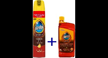 Pledge revive it meubelolie spuitbus - Amber & Argan - 250ml + Pledge meubel olie 250ml