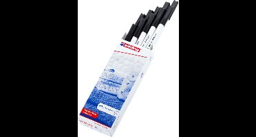 edding 4600 textielstift zwart - 10 stuks - ronde punt - 1 mm - kleding versieren - na het strijken wasmachine bestendig