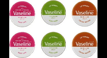 Vaseline Lip Therapy 2x  3 delig , Rosy Lips, Aloë Vera, Cacao